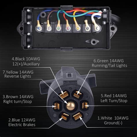 grote 4 junction box|4 wire trailer junction box.